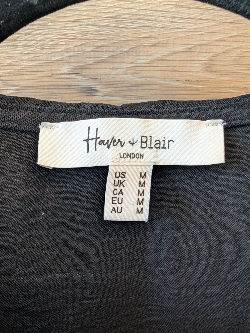 Black Ruffle Tie-Front Blouse - Picture 2 of 3